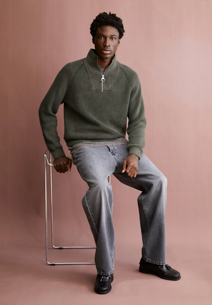 ARMEDANGELS Kaalves gmt dye jumper forest pine men