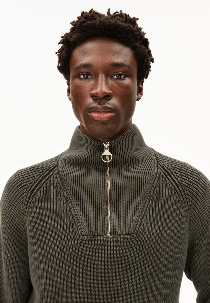 ARMEDANGELS Kaalves gmt dye jumper forest pine men