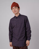 BRAVA Pixel regular shirt 3054 navy men