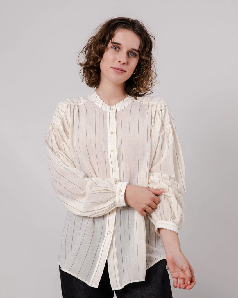 BRAVA Stripes Boho shirt 3111 ecru women
