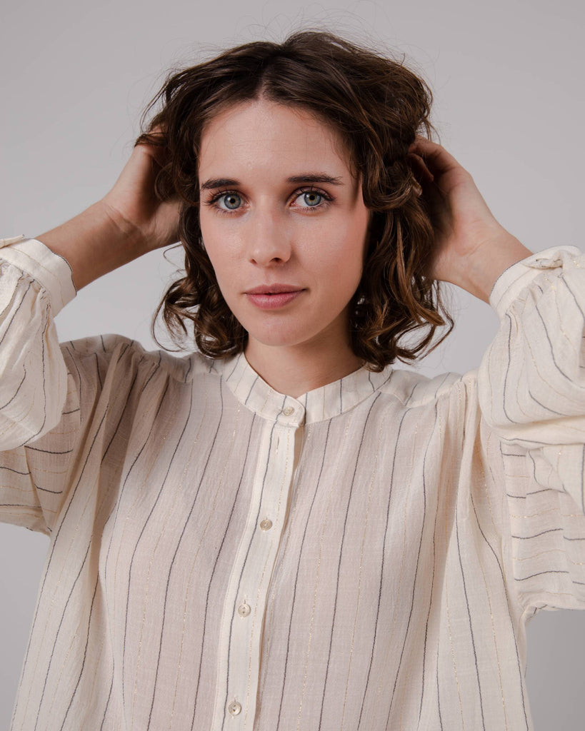 BRAVA Stripes Boho shirt 3111 ecru women