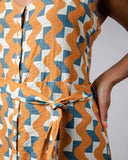 BRAVA Big tiles strap dress 3384 multicolour women