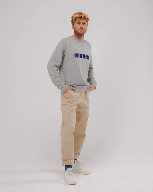 BRAVA Out of office sweatshirt grey melange men