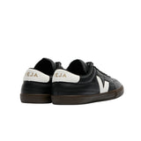 VEJA Panenka leather black white men