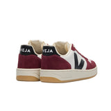 VEJA V-10 leather white black amarante women