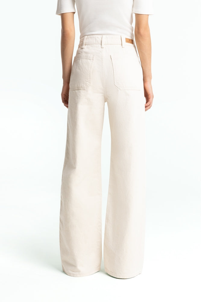 KINGS OF INDIGO Jane sailor jeans eco recycled ecru women