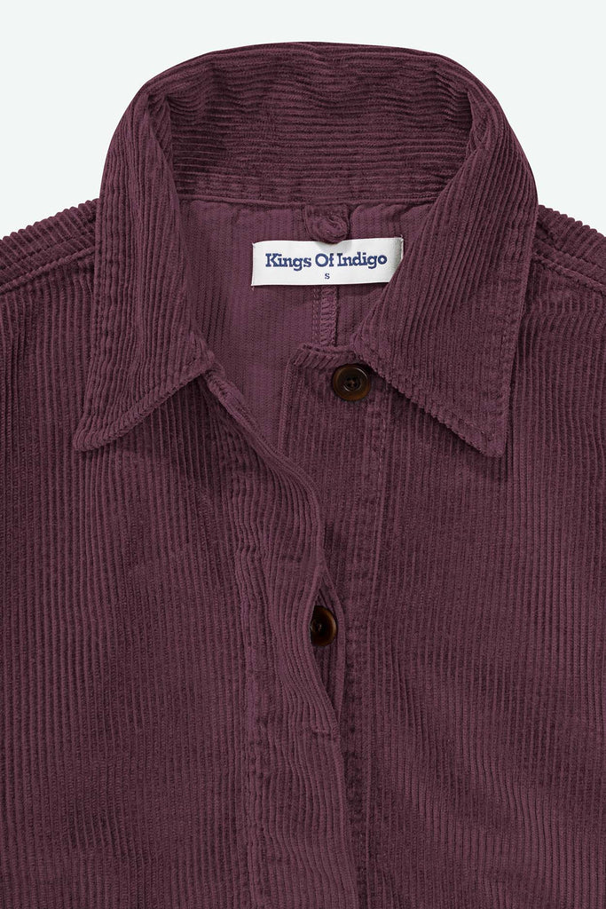 KINGS OF INDIGO Ota corduroy jacket mauve wine women