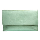 ANN KURZ Thin clutch metallic provence women