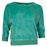 CHILLS & FEVER Sybille velvet sweater green women