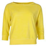 CHILLS & FEVER Sybille velvet sweater buttercup yellow women