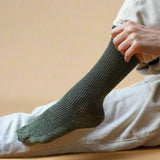 KLUE Glitter lurex socks khaki women