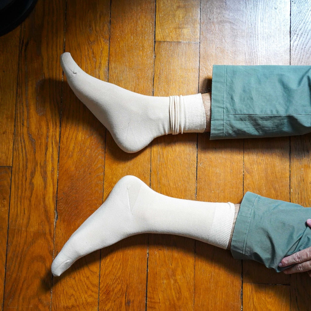 KLUE Organic cotton socks beige unisex