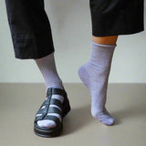 KLUE Glitter lurex socks lilac women