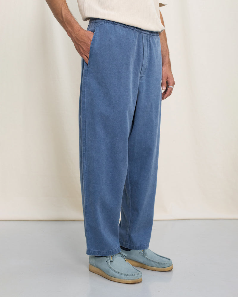 ROTHOLZ Wide denim trousers washed denim men