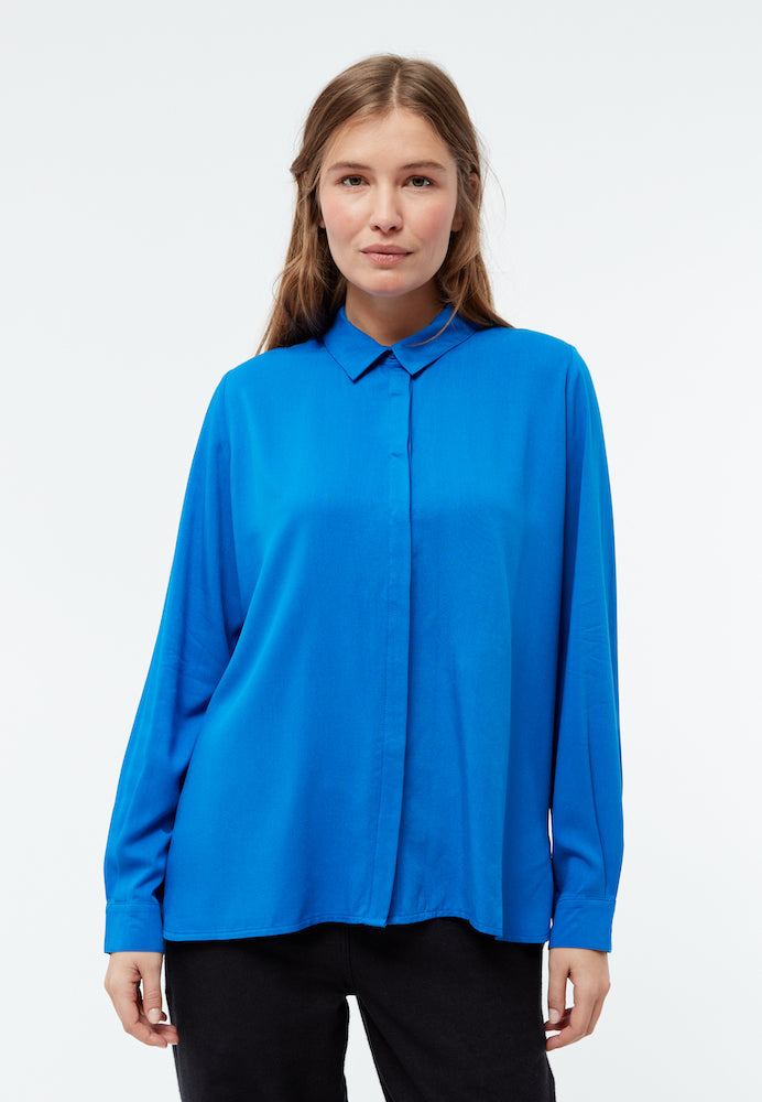 GIVN BERLIN Iva shirt electric blue women