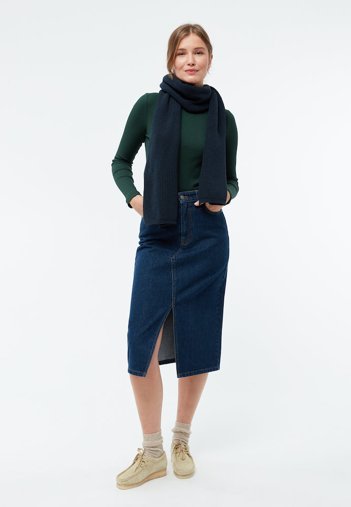 GIVN BERLIN Karlotta denim skirt dark blue women