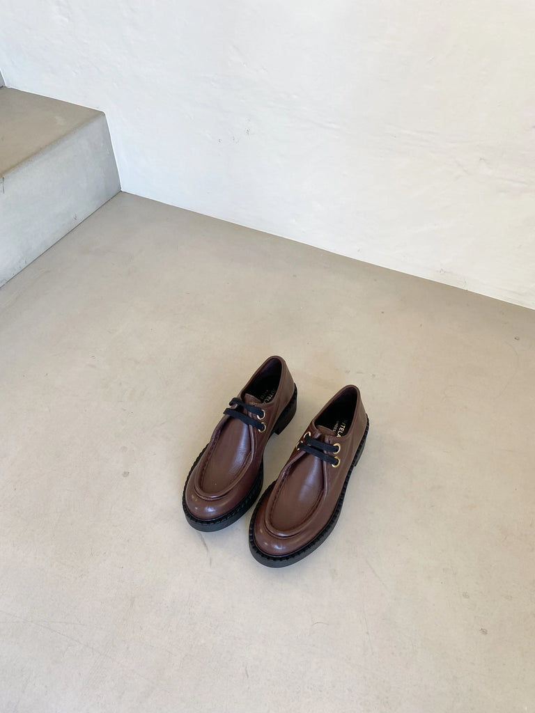 JUTELAUNE Chunky shoes mocca women