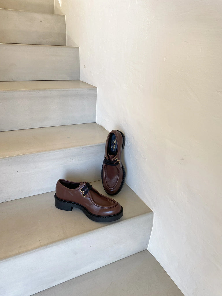 JUTELAUNE Chunky shoes mocca women