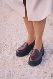 JUTELAUNE Moccasins burgundy women