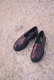 JUTELAUNE Moccasins burgundy women