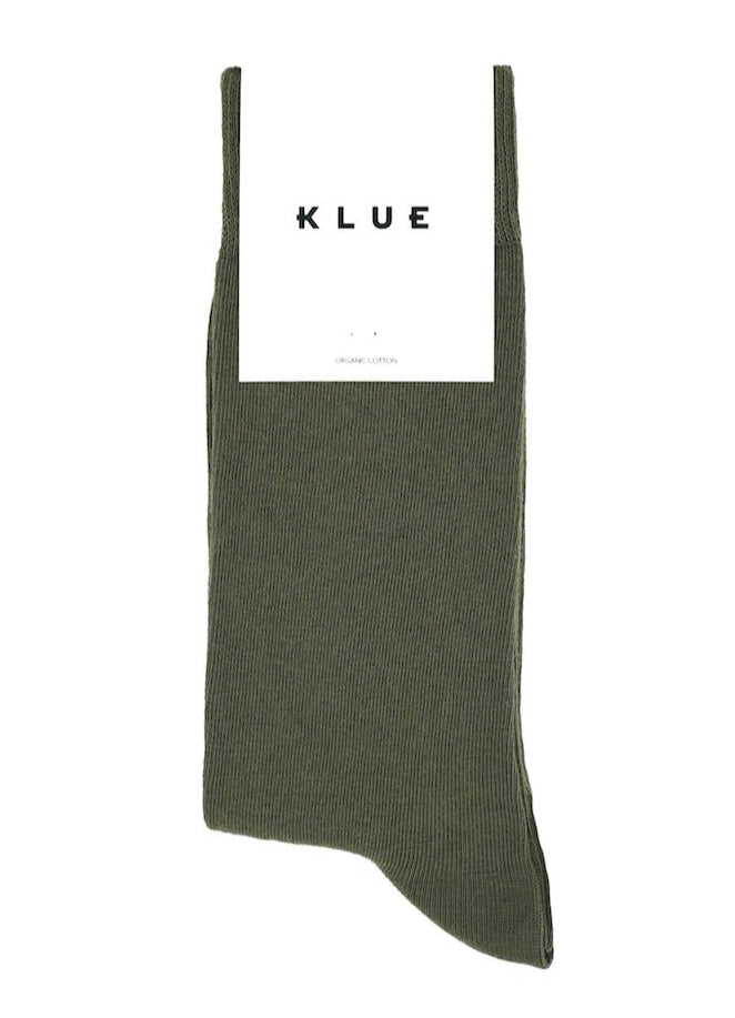 KLUE Organic cotton socks khaki unisex