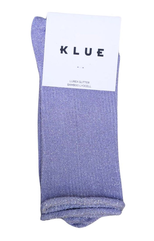 KLUE Glitter lurex socks lilac women