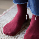 KLUE Organic cotton socks burgundy unisex