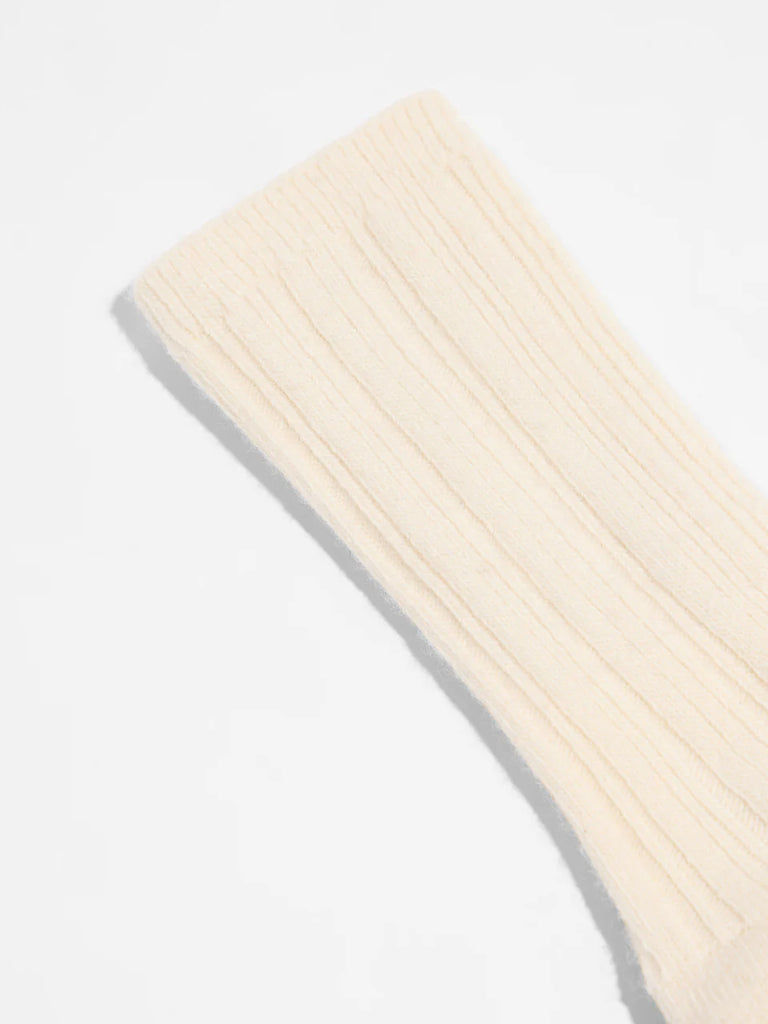 LANIUS Rib socks 13761 off white 101 women