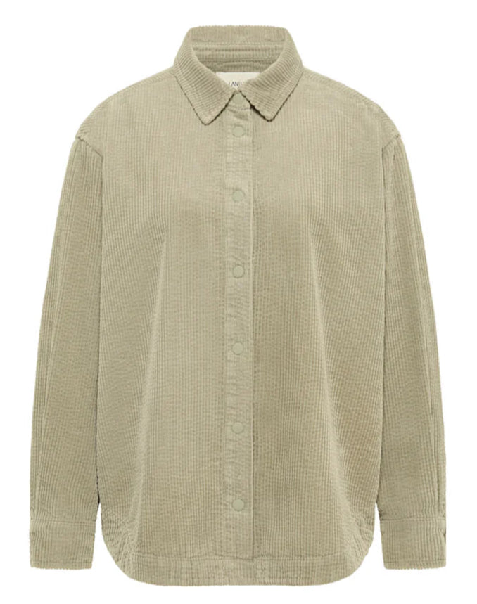 LANIUS 14386 Corduroy blouse 273 dark stone women