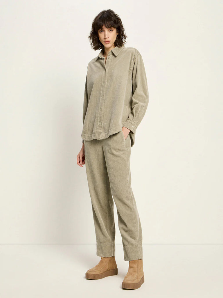 LANIUS 14386 Corduroy blouse 273 dark stone women