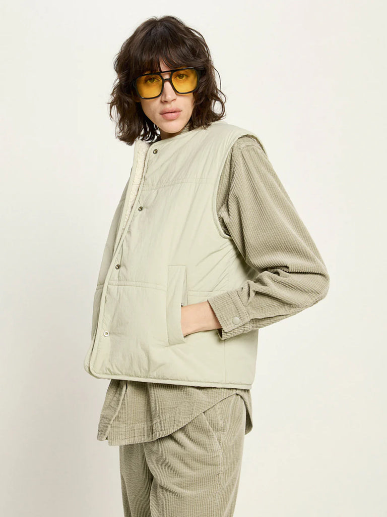 LANIUS 14386 Corduroy blouse 273 dark stone women