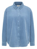 LANIUS 14386 Corduroy blouse 535 vintage blue women