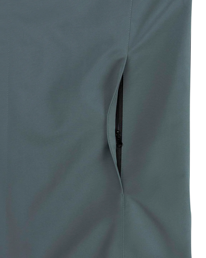 MAIUM Mac short raincoat blue grey unisex