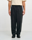 ROTHOLZ Pleated wide trousers herringbone grey men