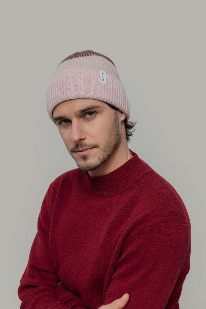 RIFO Vanda beanie rosa peonia unisex