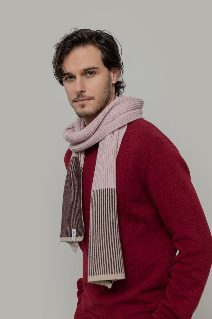 RIFO Teresa scarf rosa peonia unisex