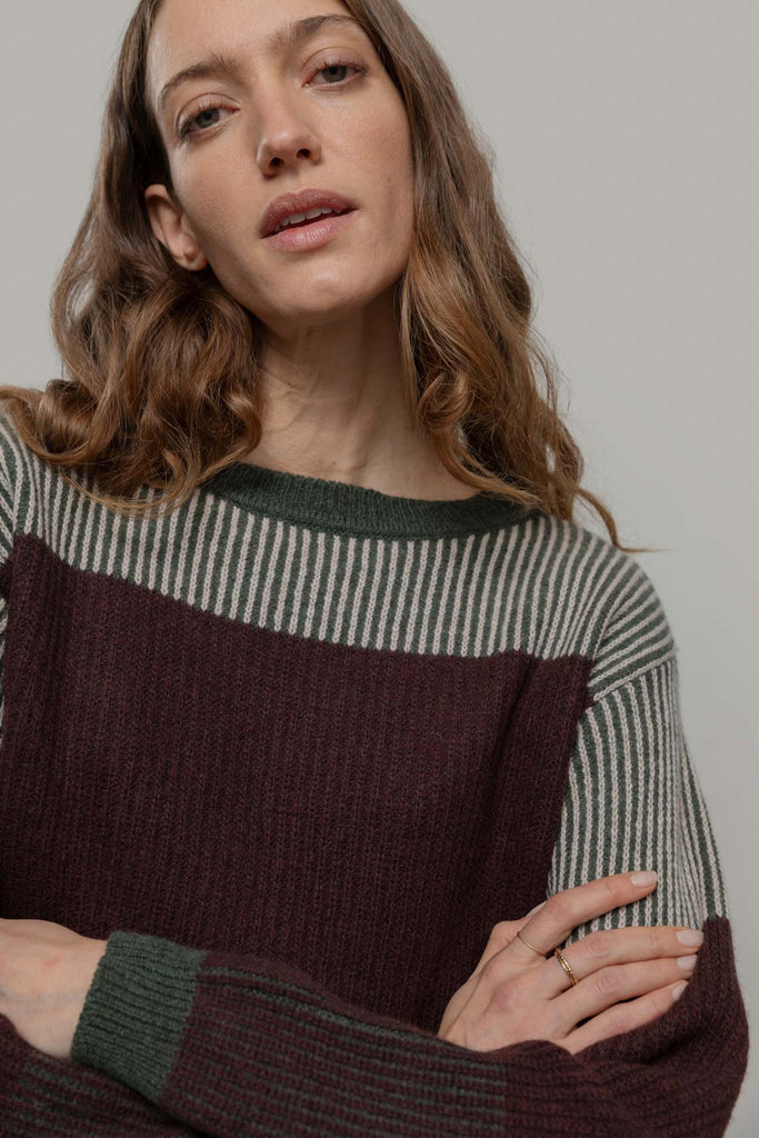 RIFO Miriam jumper brown oliva women