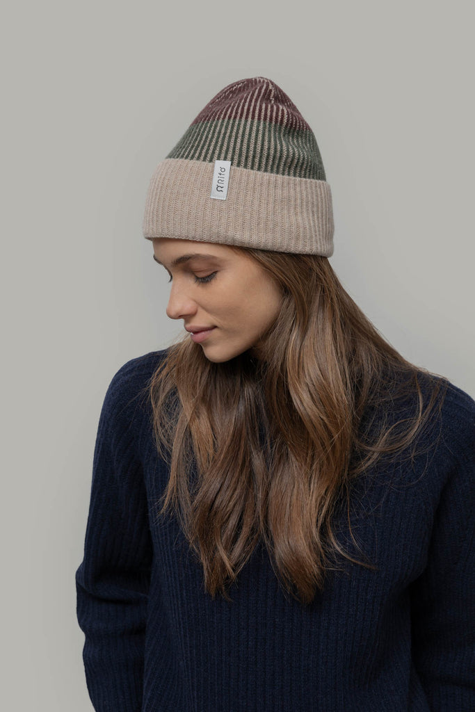 RIFO Vanda beanie brown oliva unisex