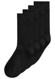 MELAWEAR Ribbed socks 4-pack black unisex