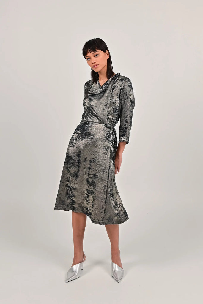 FAM THE LABEL Sanna dress soft green women