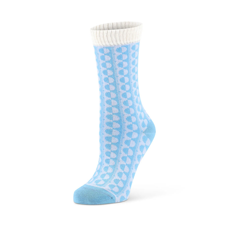 WOLVIS Bauhaus socks aquazul women