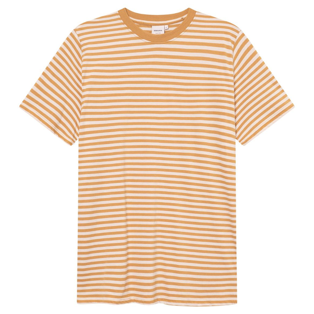DEDICATED Stockholm stripes t-shirt gold yellow men
