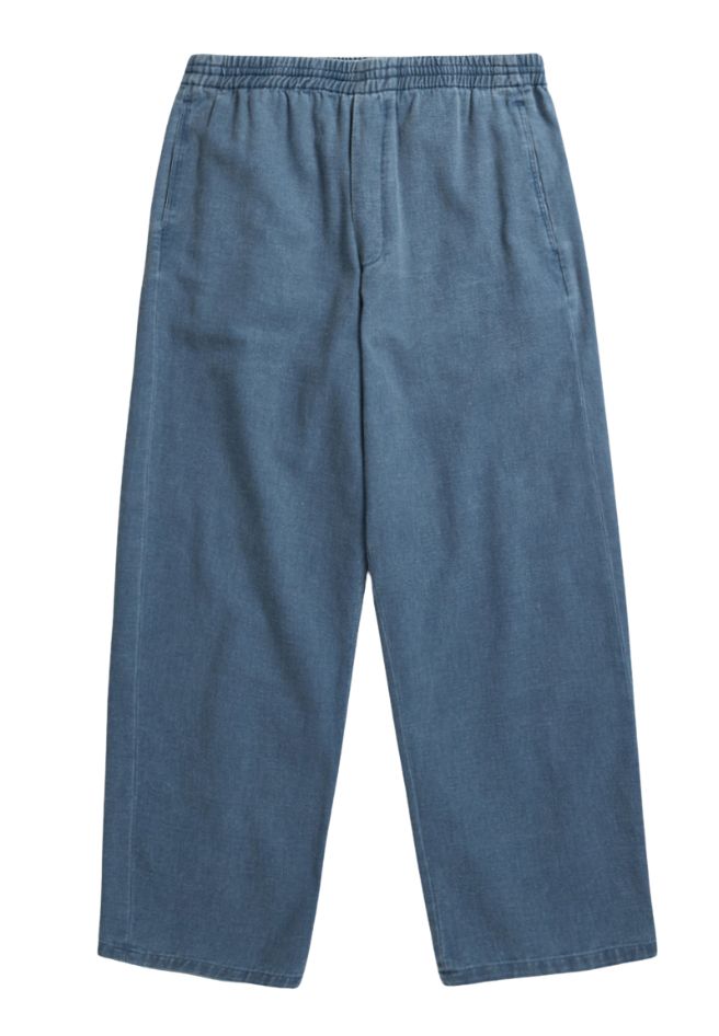 ROTHOLZ Wide denim trousers washed denim men