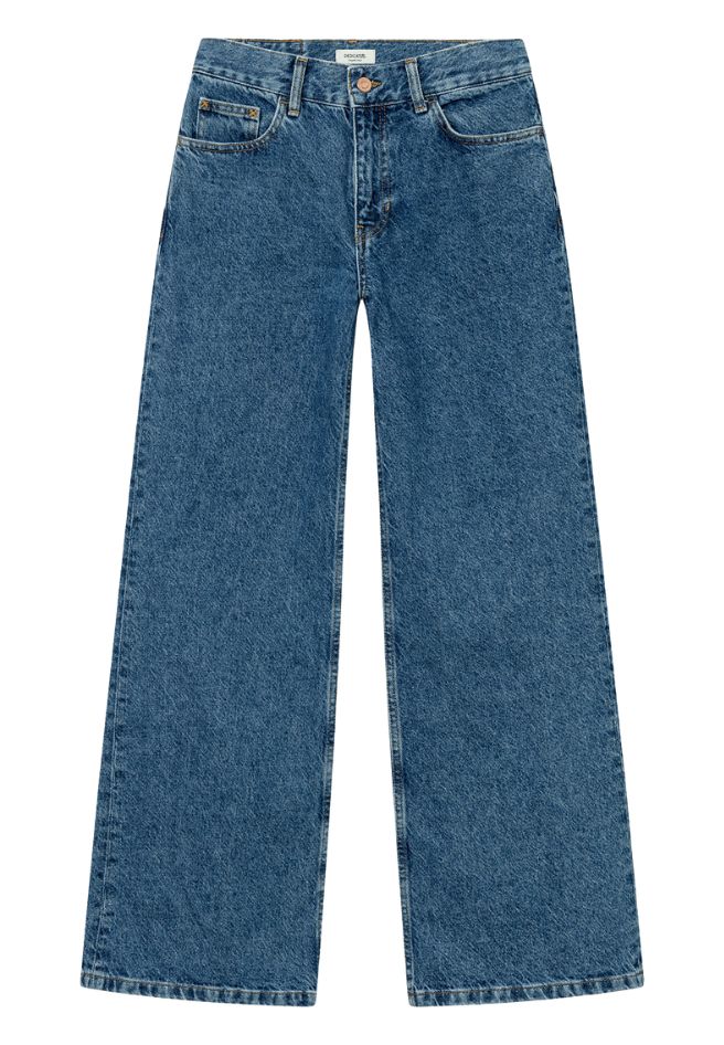 DEDICATED Berlin flare denim pants mid blue women