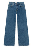 DEDICATED Berlin flare denim pants mid blue women