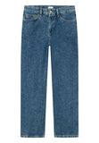 DEDICATED Essen straight denim pants mid blue women
