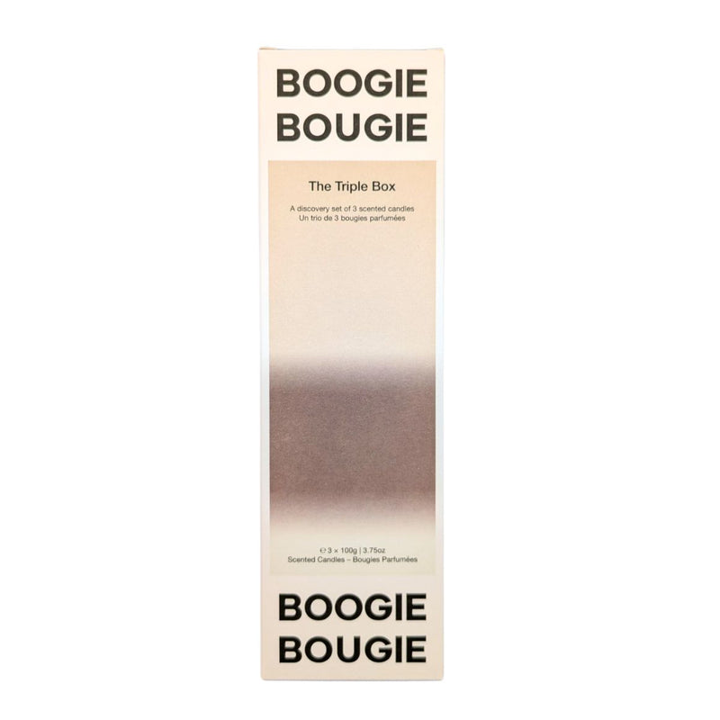 BOOGIE BOUGIE Triple candle box 'Sweet & dirty'