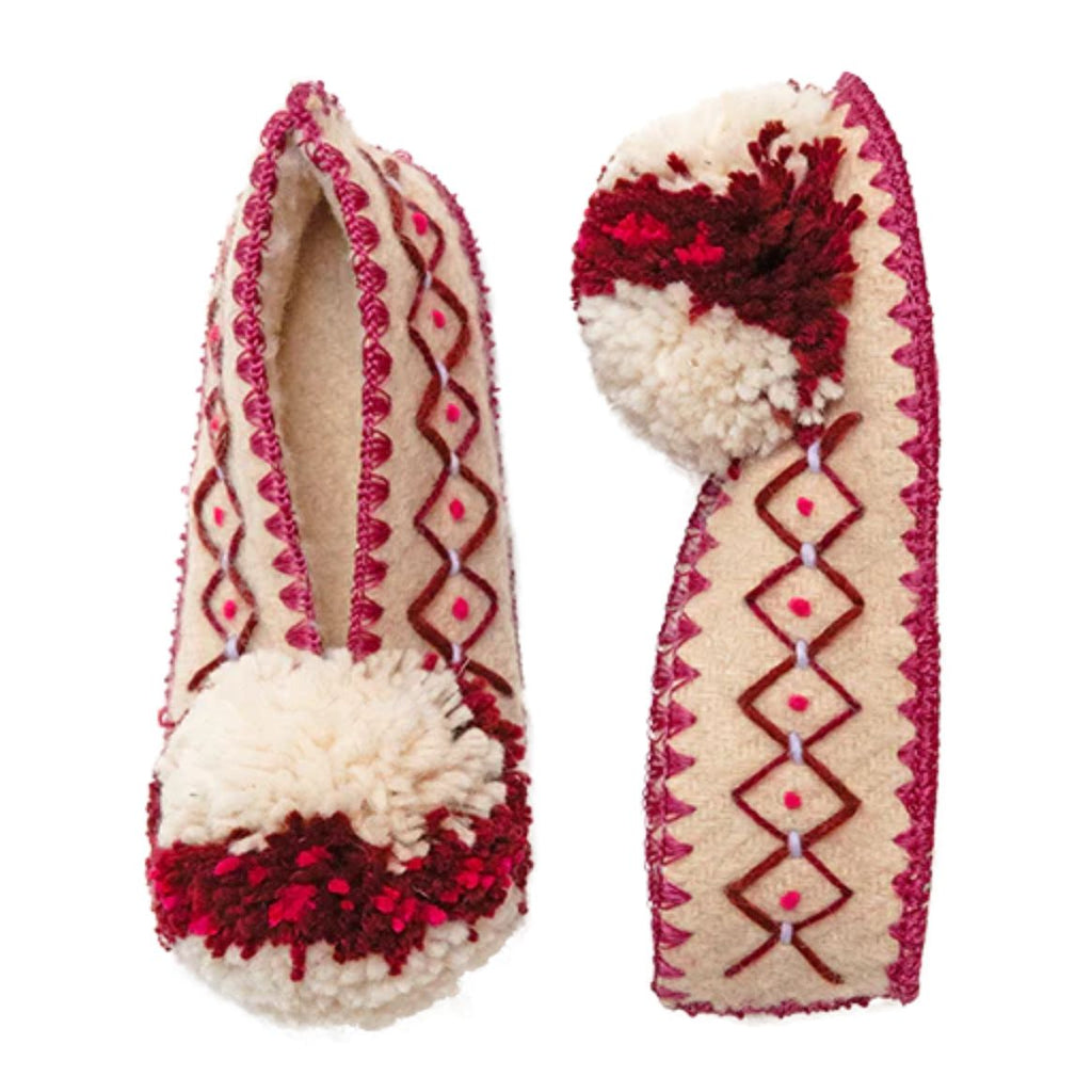 GIVE A PON Kokkino krasi slippers