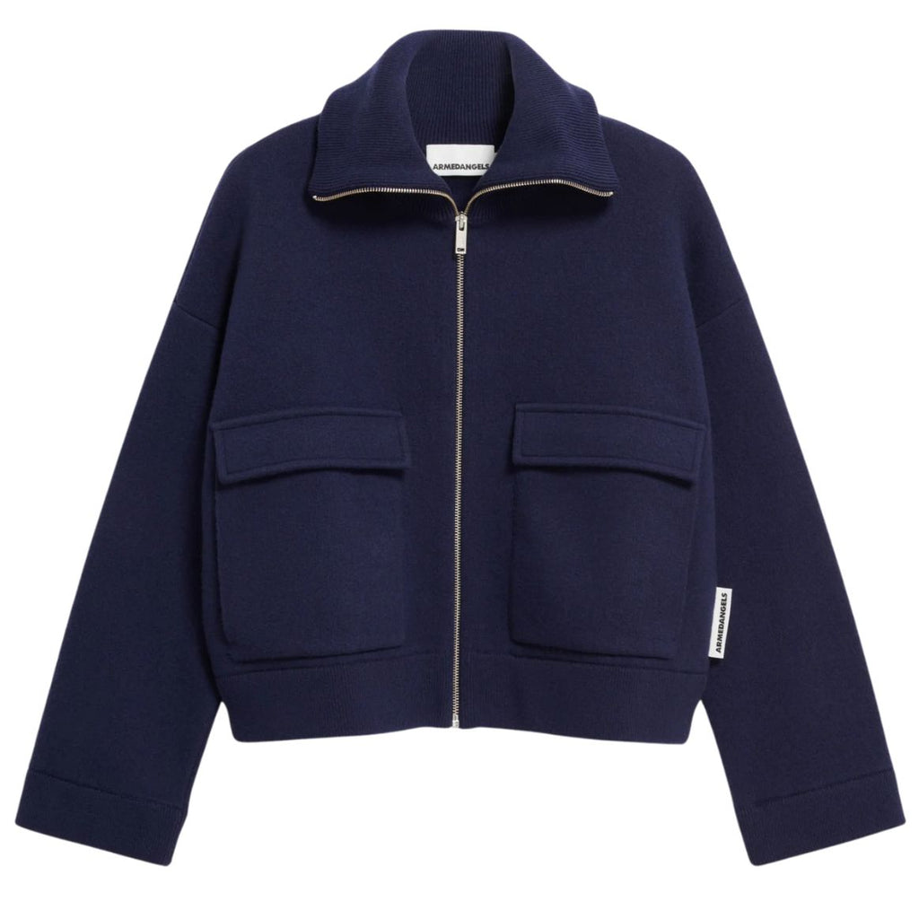 ARMEDANGELS Joaniaas knit jacket tinted navy women