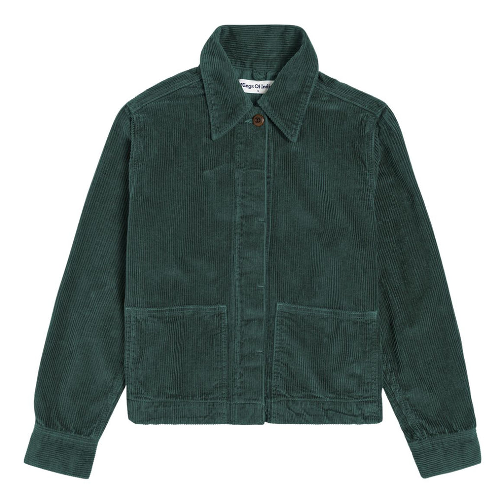 KINGS OF INDIGO Ota corduroy jacket dark green women